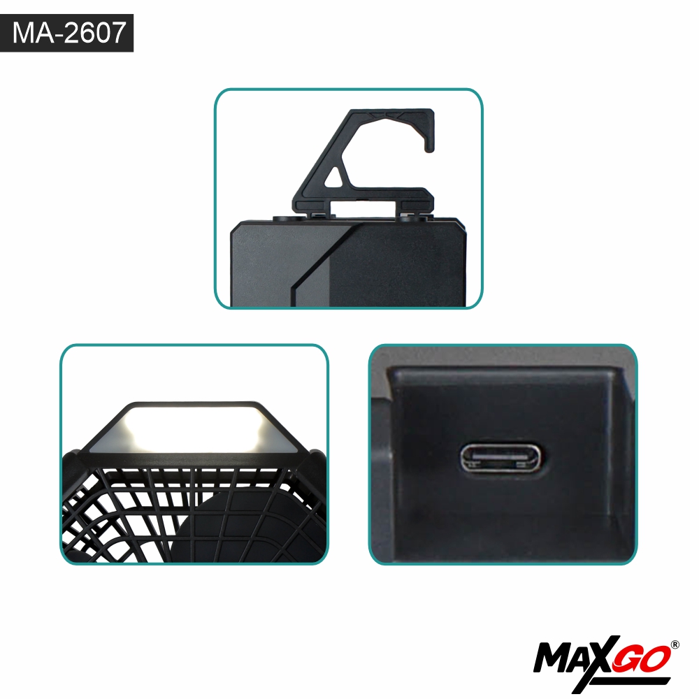 Ventilador Portátil MaxGo - MA-2607 - Imagen 5