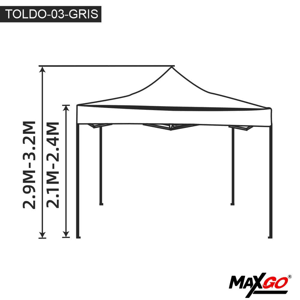 Toldo MaxGo - TOLDO-03-GRIS - Imagen 2